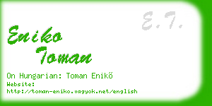 eniko toman business card